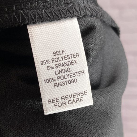 Cato 14 Black Leopard Trim Double Bell Sleeve V-Neck Stretch Crepe Shift Dress - Picture 4 of 4